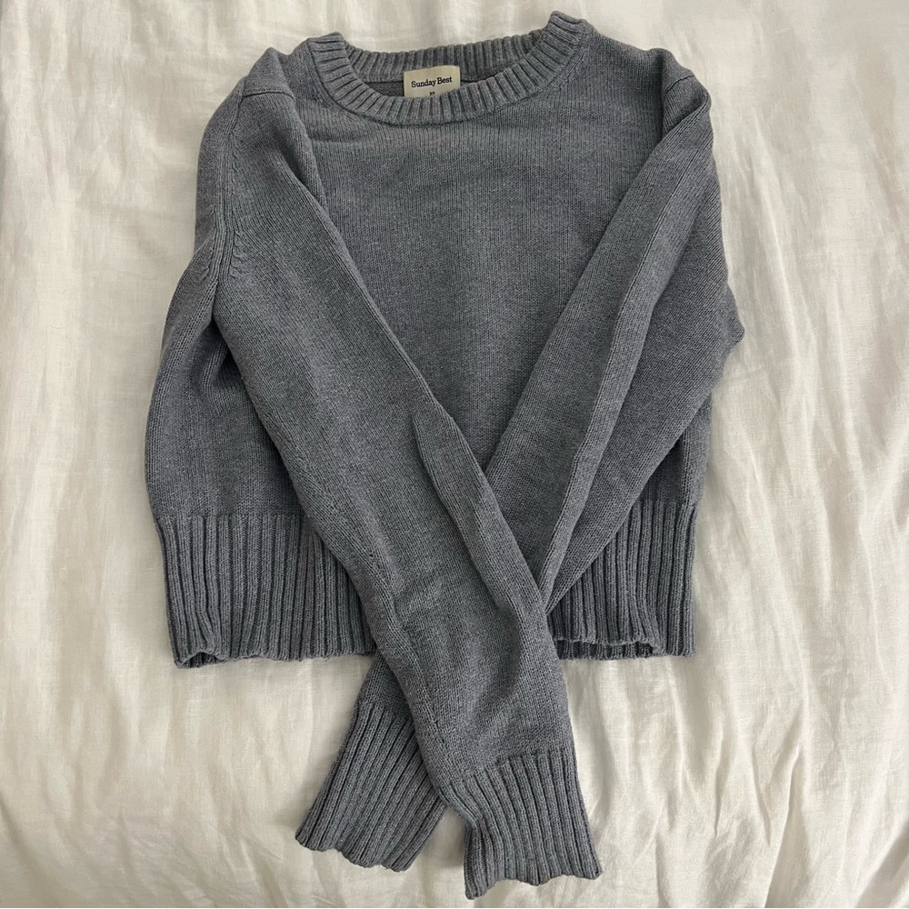 Sunday Best Brendah Light Purple Crew Neck Sweater